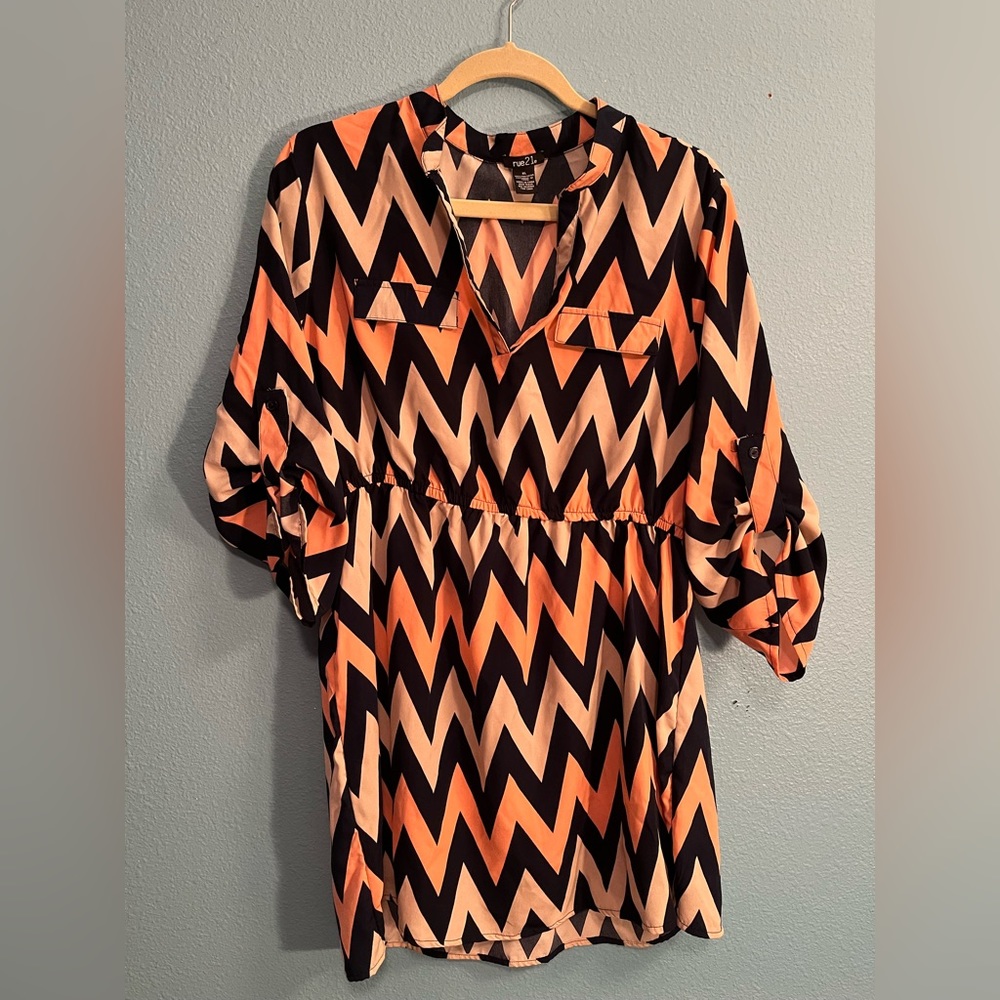 rue 21 chevron tunic